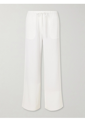 TOTEME - Striped Woven Wide-leg Pants - White - DK32,DK34,DK36,DK38,DK40,DK42,DK44