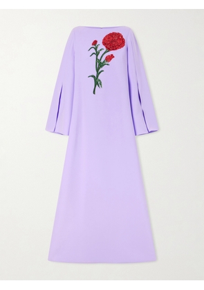 Carolina Herrera - Embellished Jersey Gown - Purple - US2,US4,US6