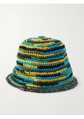 STAUD - Meyers Raffia Bucket Hat - Blue - One size