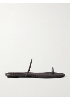 ST. AGNI - Woven Leather Sandals - Black - IT35,IT36,IT37,IT38,IT39,IT40,IT41,IT42