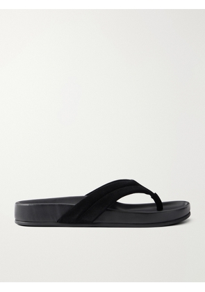 ST. AGNI - Suede Platform Thong Sandals - Black - IT35,IT36,IT37,IT38,IT39,IT40,IT41,IT42