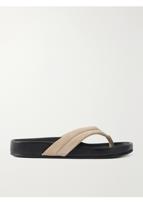 ST. AGNI - Suede Platform Thong Sandals - Neutrals - IT35,IT36,IT37,IT38,IT39,IT40,IT41,IT42