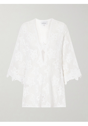 Miguelina - Jane Cotton-lace Coverup - White - x small,small,medium,large