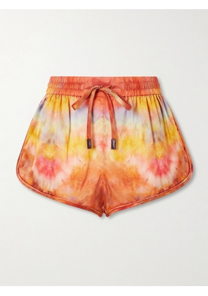 Zimmermann - Printed Drawstring Silk Shorts - Orange - 00,0,1,2,3,4