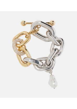 Rabanne Embellished chain bracelet