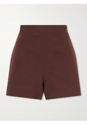 TOVE - Poplin Shorts - Brown - FR 34,FR 36,FR 38,FR 40,FR 42