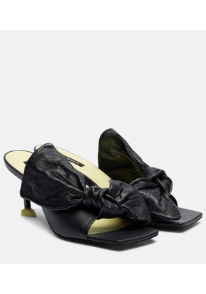 Givenchy Boudoir Bow leather mules