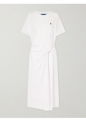 Polo Ralph Lauren - Gathered Jersey Maxi Dress - White - xx small,x small,small,medium,large,x large,xx large
