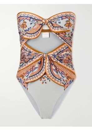 Zimmermann - Aster Printed Swimsuit - Blue - 0,1,2,3,4
