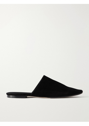 Aeyde - Rega Suede Slides - Black - EU 35,EU 36,EU 36.5,EU 37,EU 37.5,EU 38,EU 38.5,EU 39,EU 39.5,EU 40,EU 40.5,EU 41,EU 41.5,EU 42