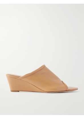 Aeyde - Suzanne Leather-trimmed Mesh Sandals - Neutrals - EU 35,EU 36,EU 37,EU 38,EU 39,EU 40,EU 41,EU 42