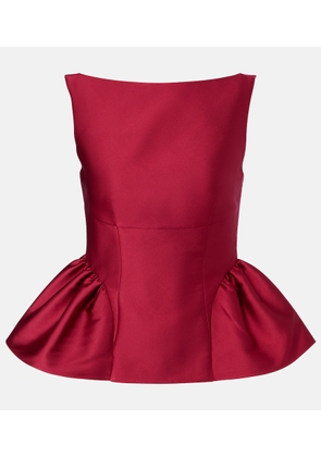 Roland Mouret Peplum taffeta top