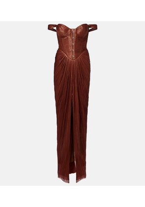 Maria Lucia Hohan Susie silk bustier gown