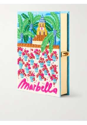 Olympia Le-Tan - Marbella Appliquéd Embroidered Canvas Clutch - Multi - One size