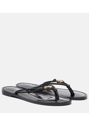 Amanu Shela leather thong sandals