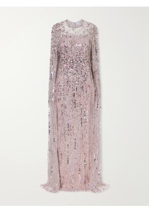 Jenny Packham - Ruby Sequined Tulle Gown - Purple - UK 6,UK 8,UK 10,UK 12,UK 14,UK 16,UK 18