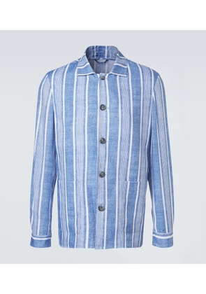 Fedeli Striped linen shirt