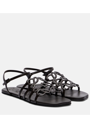 Loewe Paula's Ibiza Petal Anagram leather sandals