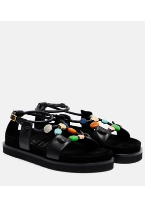 Loewe Paula's Ibiza Pebble Beads leather sandals