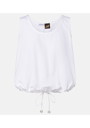 Loewe Paula's Ibiza cotton poplin crop top