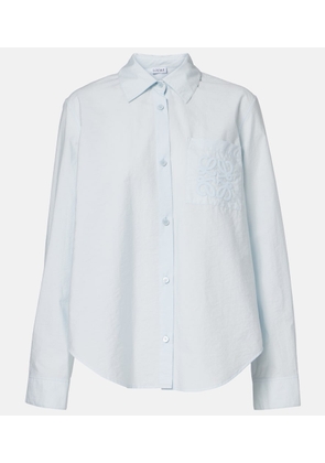 Loewe Paula's Ibiza Anagram cotton-blend poplin shirt