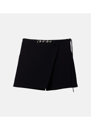 Loewe Paula's Ibiza cotton and silk crepe skort