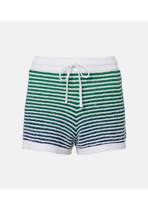 Loewe Paula's Ibiza striped cotton-blend shorts