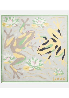 Loewe Printed silk twill scarf