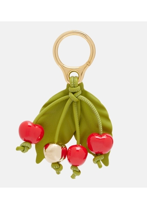 Loewe Paula's Ibiza Cherry leather-trimmed charm