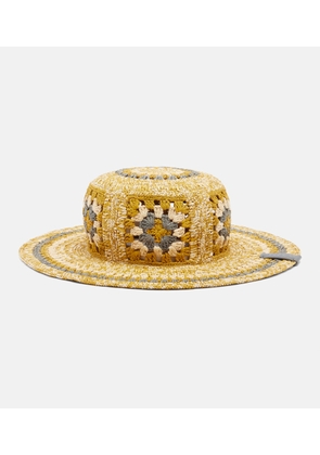 Loewe Paula's Ibiza crochet raffia bucket hat