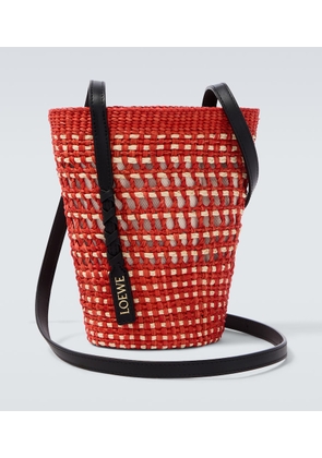 Loewe Paula's Ibiza leather-trimmed shoulder bag