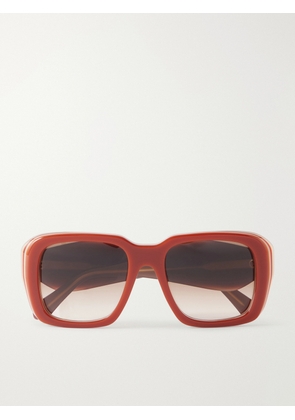 LOEWE - Paula's Ibiza Square-Frame Acetate Sunglasses - Men - Orange