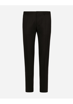 Dolce & Gabbana Stretch Wool Pants - Man Pants And Shorts Black Wool 54