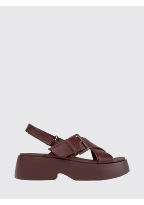 CAMPER Heeled Sandal Woman color Burgundy