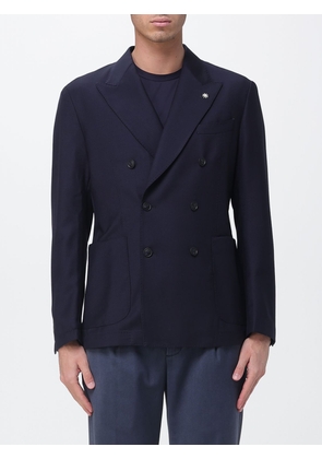 MANUEL RITZ Jacket Men color Blue