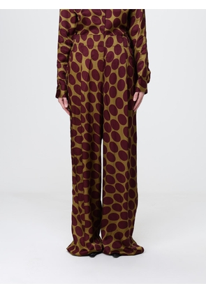 Pants DRIES VAN NOTEN Woman color Camel