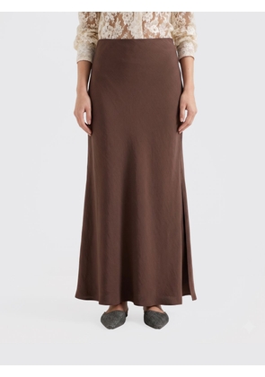 Skirt BRUNELLO CUCINELLI Woman color Cocoa