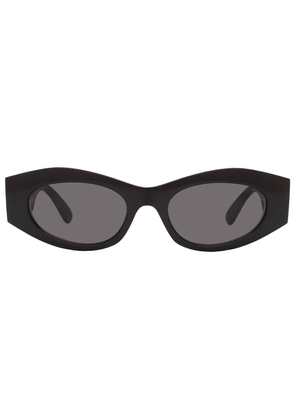 Versace Dark Grey Oval Ladies Sunglasses VE4480U 536087 51