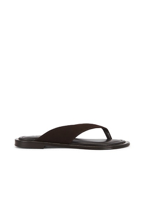 A.EMERY Viola Sandal in Black Berry Suede - Chocolate. Size 37 (also in 35, 36, 38, 39, 40).