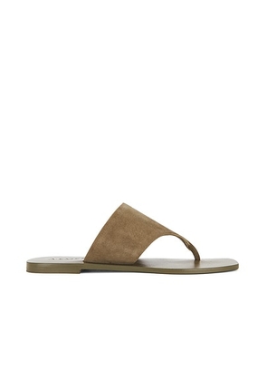 A.EMERY Paton Sandal in Olive Suede - Olive. Size 37 (also in 38, 39, 40, 41).