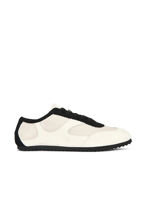 A.EMERY Adams Low Sneaker in Magnolia & Black - Nude,Black. Size 37 (also in 38, 39, 40, 41).