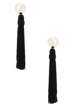 SOPHIE BUHAI Venetian Tassel Earrings in Sterling Silver & Nylon - Metallic Silver. Size all.