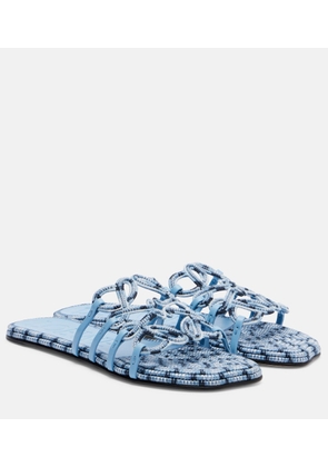 Loewe Paula's Ibiza Petal Anagram canvas slides