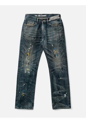 Painting Jeans Mid Straight