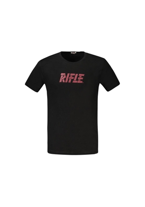 Rifle Black Cotton T-Shirt - M