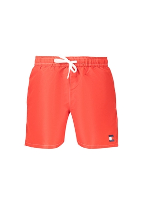 Tommy Hilfiger Rosso Polyester Men's Swim Short - S