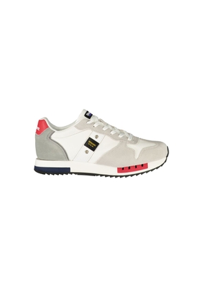 Blauer White Polyurethane Mens Sneaker - EU40/US7