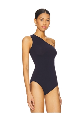 Commando Ballet One-shoulder Bodysuit in Navy.