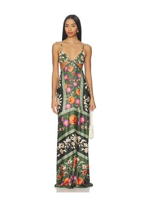 Agua Bendita x REVOLVE Grotta Dress in Green. Size S. Also in L.