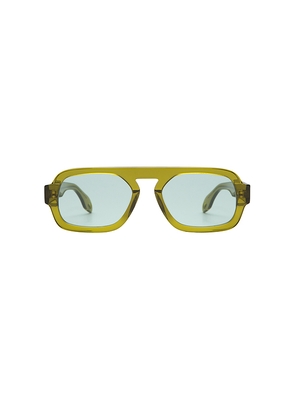 Elisa Johnson Mini Jane Sunglasses in Olive.